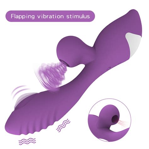 2 In 1 Insert Vibrator Clitoris Sucking Dildo Thrusting Vibrators G