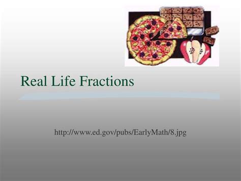 Ppt Real Life Fractions Powerpoint Presentation Free Download Id1716585