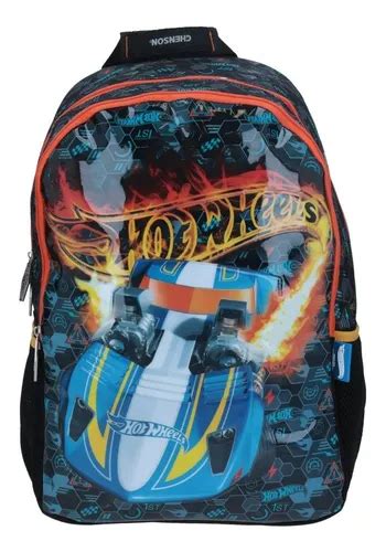 Mochila Grande Hot Wheels Primaria Chenson Escolar Milit Hw65025 3