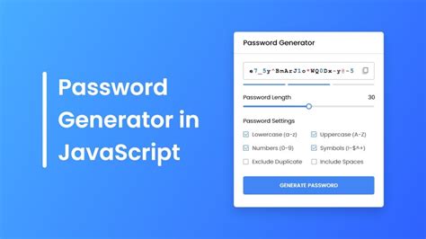 Random Password Generator In Html Css And Javascript