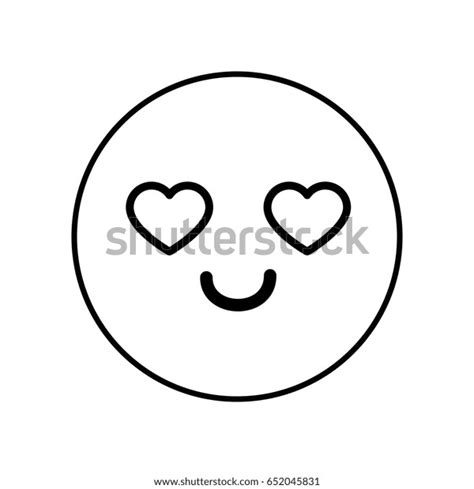 Cute Kawaii Emoticon vector de stock libre de regalías 652045831