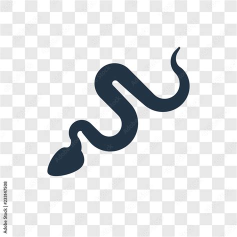 Snake vector icon isolated on transparent background, Snake ...