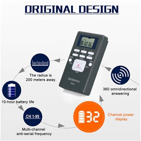 Retekess Pr Radio Empf Nger Fm Stereo Tragbare Radio Dsp Mini