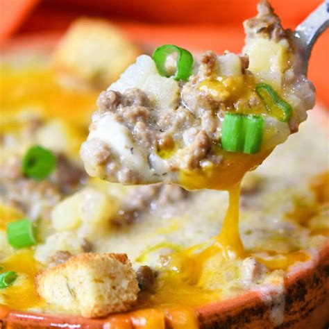 Instant Pot Cheeseburger Soup 24bite® Recipes
