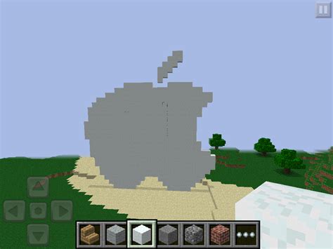 Minecraft Pixels 101: Apple logo pixel art