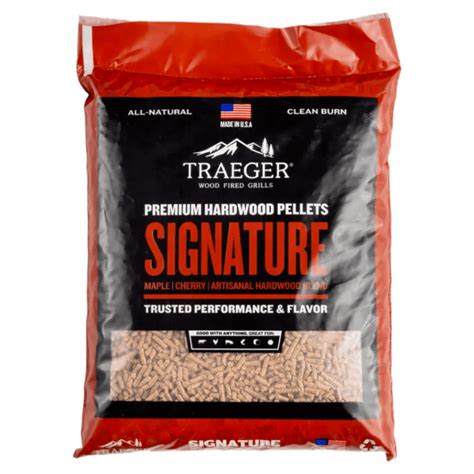 Traeger Signature Blend Hardwood BBQ Pellets 20 Lbs PelHeat