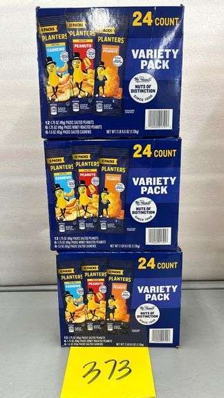 3 BOXES OF PLANTERS VARIETY PACKS 24 PER PACK Earl S Auction Company