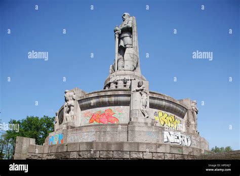 Bismarck Monument In Old Elbpark Hamburg Germany Stock Photo Alamy