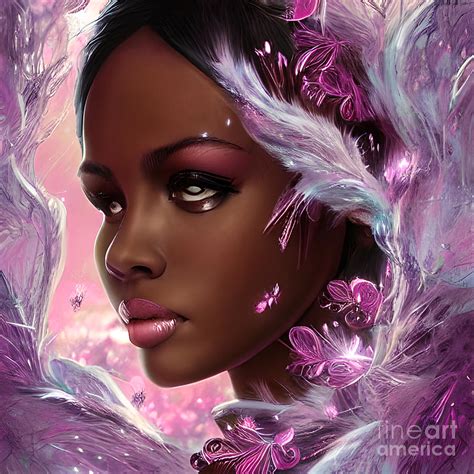 Melanin Queen V1 Digital Art By Aw Two Designs Fine Art America