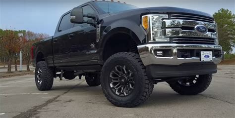 Lifted 2017 F 250 Black Widow Worlds First Ford