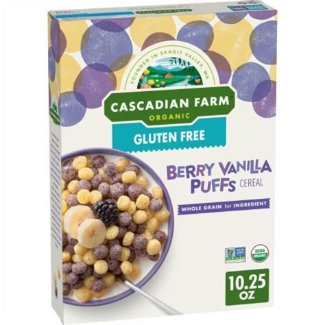 Cascadian Farm Organic Berry Vanilla Puffs Cereal Oz Frys