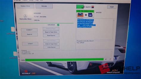 ECUHELP KT200 Read Write ECU Mercedes CRD3 6x On Bench