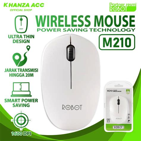 KHANZAACC ROBOT M210 2 4G Mouse WIRELESS OPTICAL Lazada Indonesia