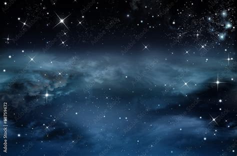 Nightly Sky With Stars Stock Foto Adobe Stock