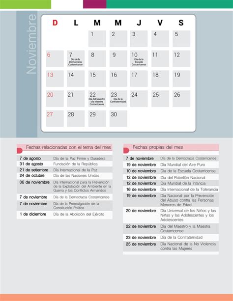 Calendario Escolar Mep Pdf