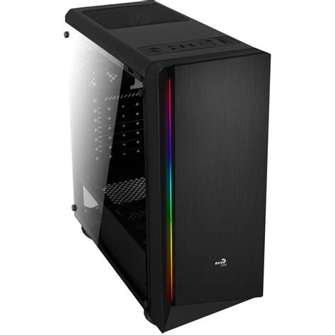 Gabinete Gamer Aerocool Rift RGB Mid Tower Acrílico Black