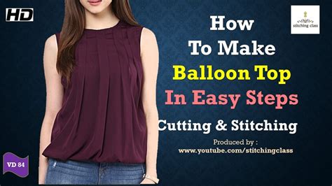 How To Make Balloon Top In Easy Steps Ballloon Top Cutting And