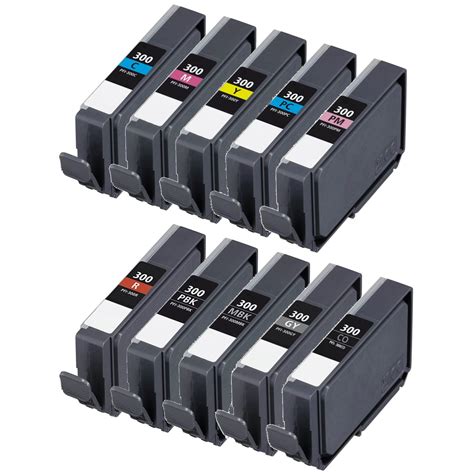 Canon Pfi Inkjet Bundle Pack Cartridges Compatible