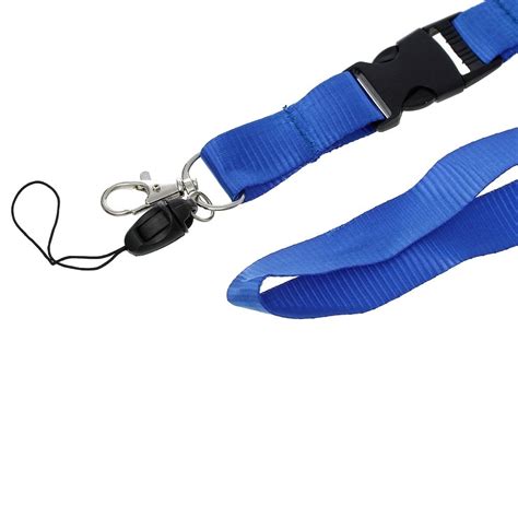 Strong Dual Detachable Clip Lanyard Id Neck Strap With Buckle