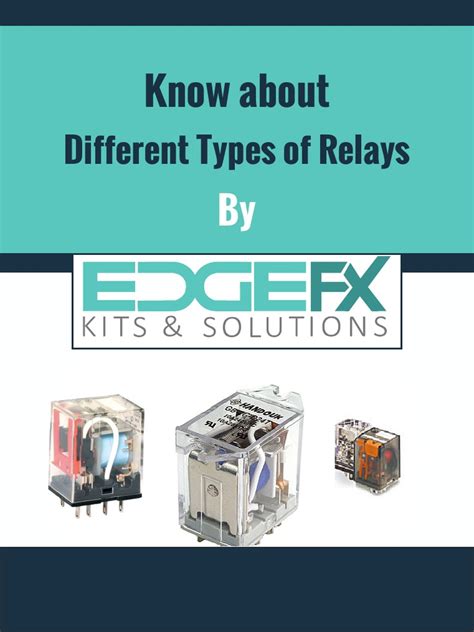 Know About Different Types of Relays PDF | PDF | Relay | Switch