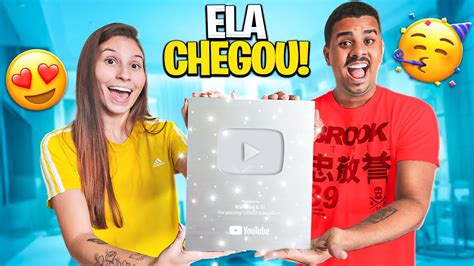 NOSSA PLACA DE 100 MIL INSCRITOS CHEGOU SONHO REALIZADO YouTube