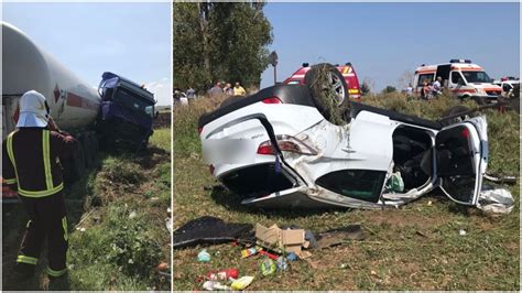 Accident rutier grav în Prahova O cisternă implicată O femeie a