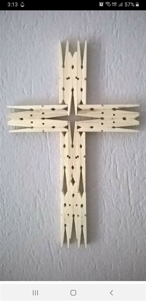 Pin By Maria Choi On Wooden Clothespin Crafts Wooden Cross Crafts