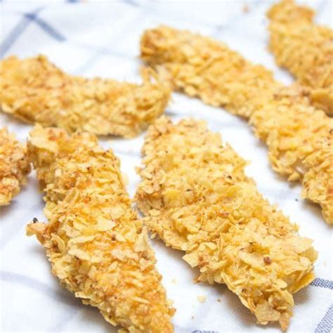 Oven Baked Cornflake Chicken Tenders With Dijon Mustard Sauce 22692 Hot Sex Picture