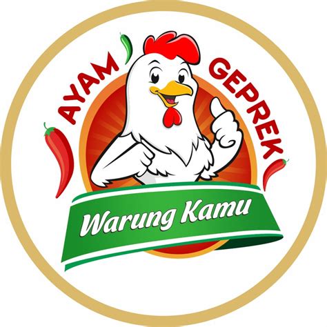 Stiker Vinyl Ayam Geprek Custom Nama Kios Tulis Di Chatcatatan Order