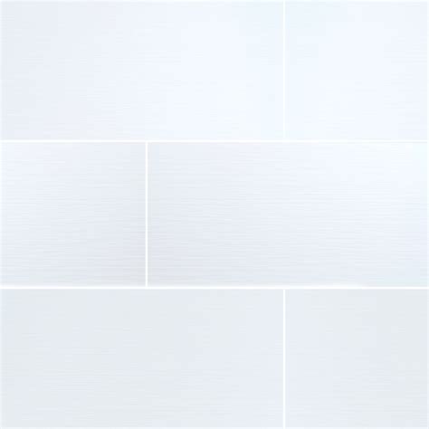 Dymo Stripe White 12x24 Glossy Ceramic Tile