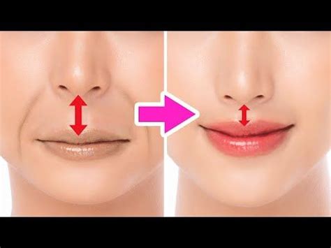 5mins Lip & Cheek Lift Exercise To Fix Long PHILTRUM! Shorten PHILTRUM ...