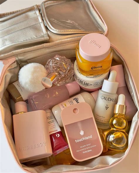 Pin By Sarah On Beauty Makeup Bag Makeup Bag Essentials Skin Care