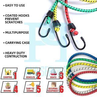 Elastic Band Bungee Cord Hooks Bikes Rope Tie Bicycle Luggage Roof Rack