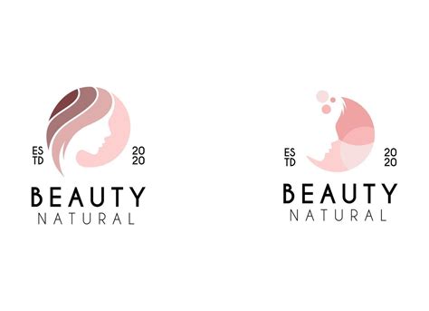 Natural Beautiful Woman Face Logo Design Inspiration Beauty Spa Logo