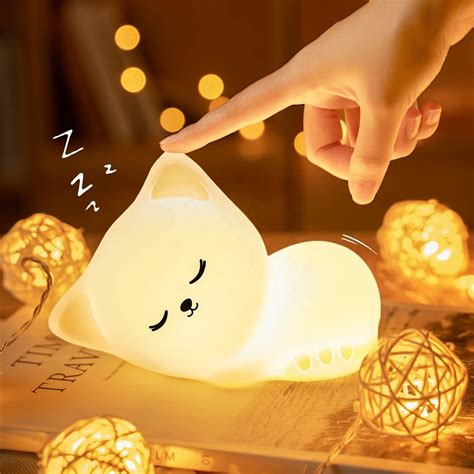 High Quality Cute Silicone Table Lamp Custom Tap Control Silicone Night