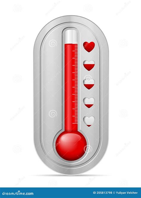 Love meter stock vector. Illustration of holiday, graphic - 205813798