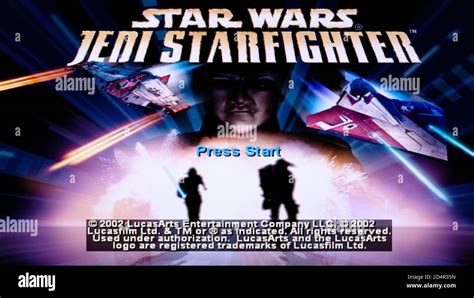 Star Wars Jedi Starfighter Sony Playstation 2 PS2 Editorial Use