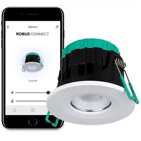 W Robus Ultimum Connect Ip W Wifi Led Fire Rated Downlight