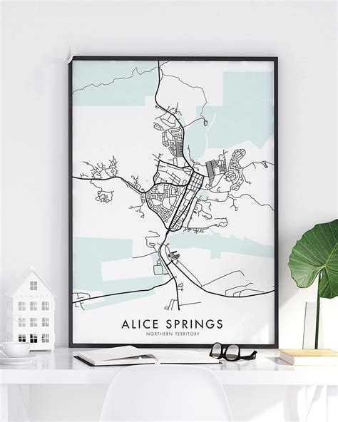 Alice Springs Map Print - Chelsea Chelsea