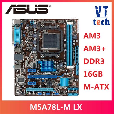 Placa Mãe para Desktop Asus M5A78L M LX Soquete 760G 760L AM3 AM3 DDR3