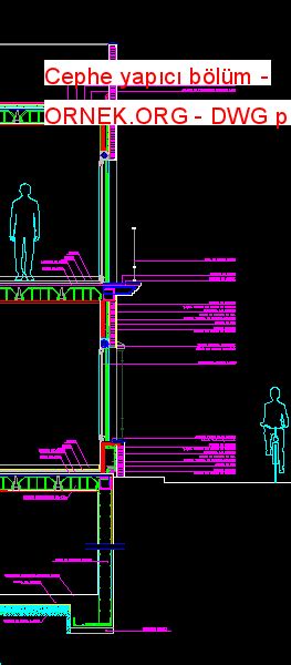 Proje Sitesi Balkon ayrıntıları Autocad Projesi