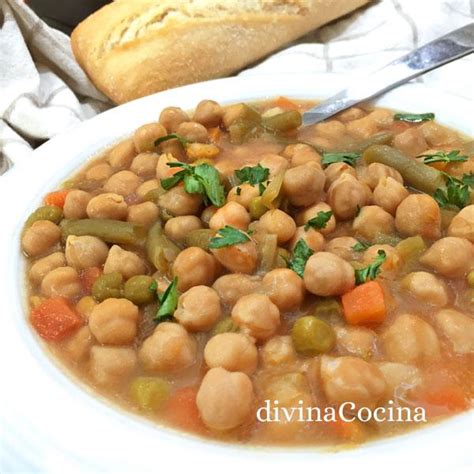 Potaje De Garbanzos Y Verduras Receta De Divina Cocina