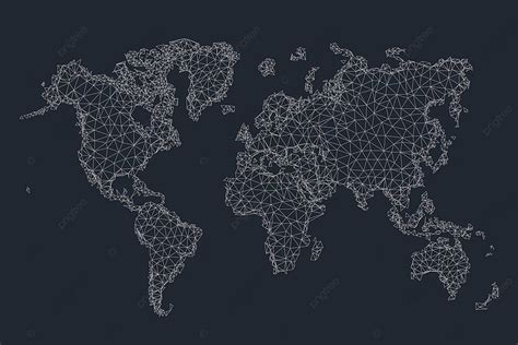 World Map Geometric Elements Art Vector, Geometric, Elements, Art PNG ...