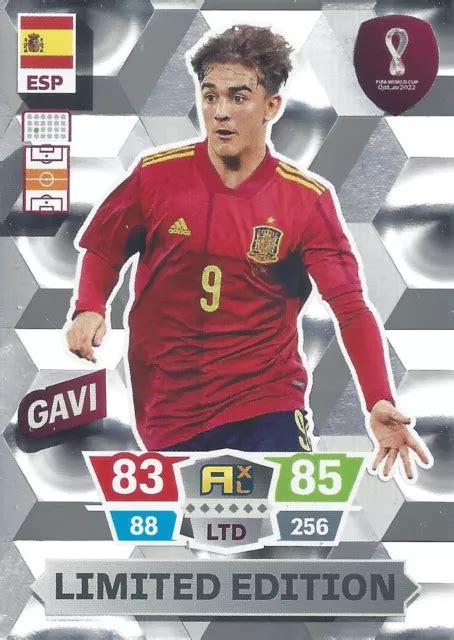 PANINI FIFA WORLD CUP QATAR 2022 Limited Edition Gavi Spain Spanien EUR