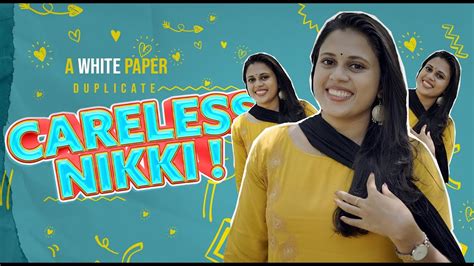 Careless Nikki Malayalam Short Film A White Paper Duplicate Youtube