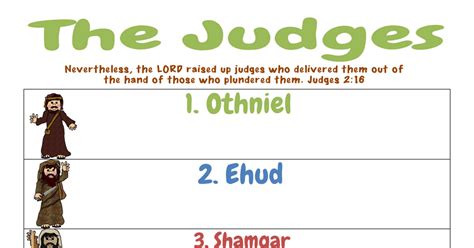 The Judges Worksheet Pdf Study Notes Sunday School Judges Beginners