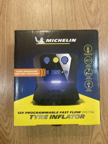 Michelin 12V Programmable Fast Flow Digital Tyre Inflator 27266 EBay