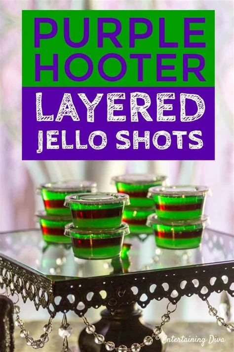 Purple Hooter Layered Jello Shots Recipe