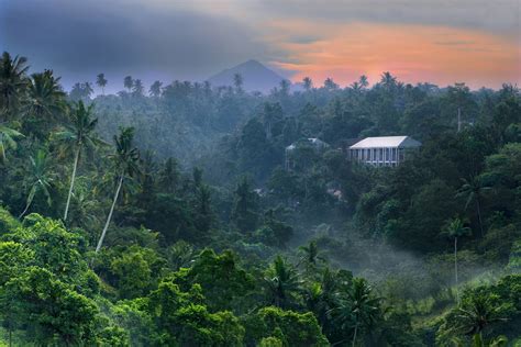 Nature Landscape Mist Mountain Valley Volcano Forest Sunrise Bali