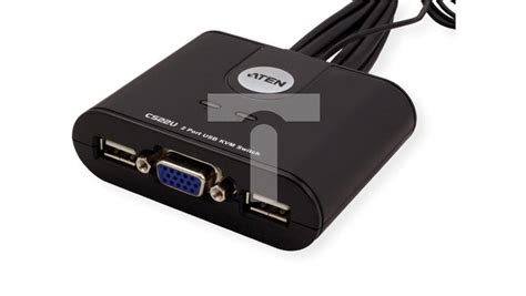 Prze Cznik Kvm Portowy Switch X Wtyki Xusb Vga Gniazda Xusb